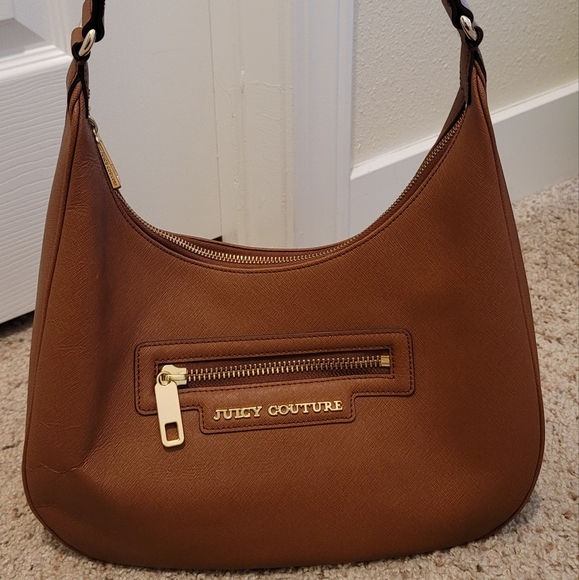 Juicy Couture hobo brown leather bag - Picture 1 of 6
